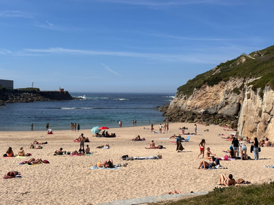 A Coruña en pleno abril: playa, tupper y casi 30 grados