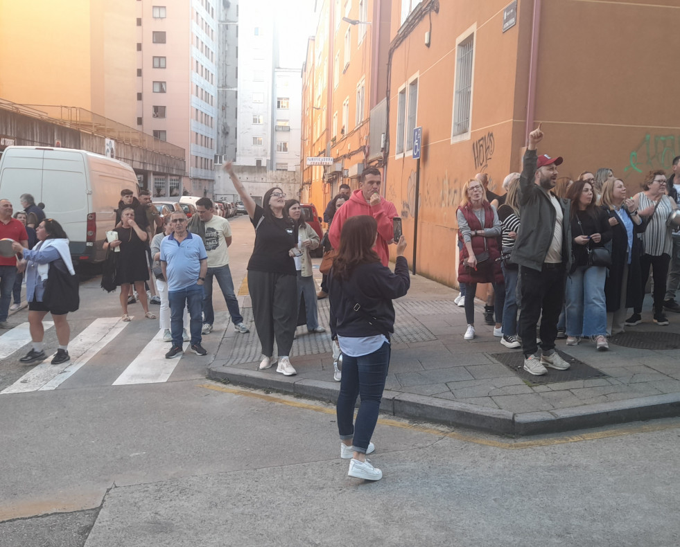 Manifestación en la Sagrada Familia