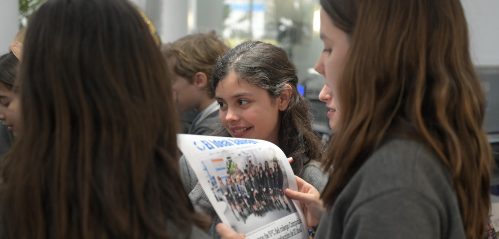 Los alumnos de 5ºC del Compañía de María visitan  El Ideal Gallego