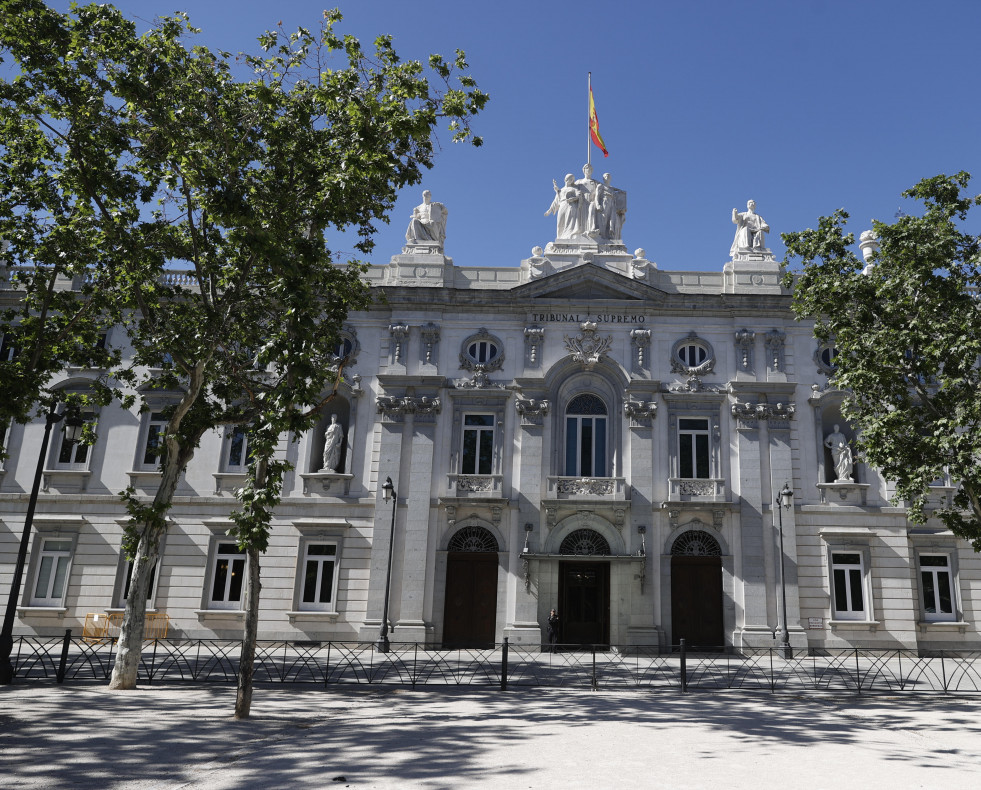 Fachada del Tribunal Supremo, este jueves en Madrid