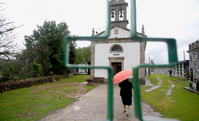 Reportaje | Orto pudo volver a entrar en su iglesia casi dos años después de la tormenta