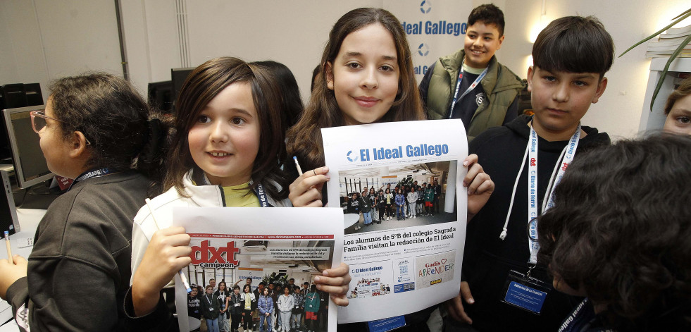 Los alumnos de 5ºB del Sagrada Familia, en El Ideal