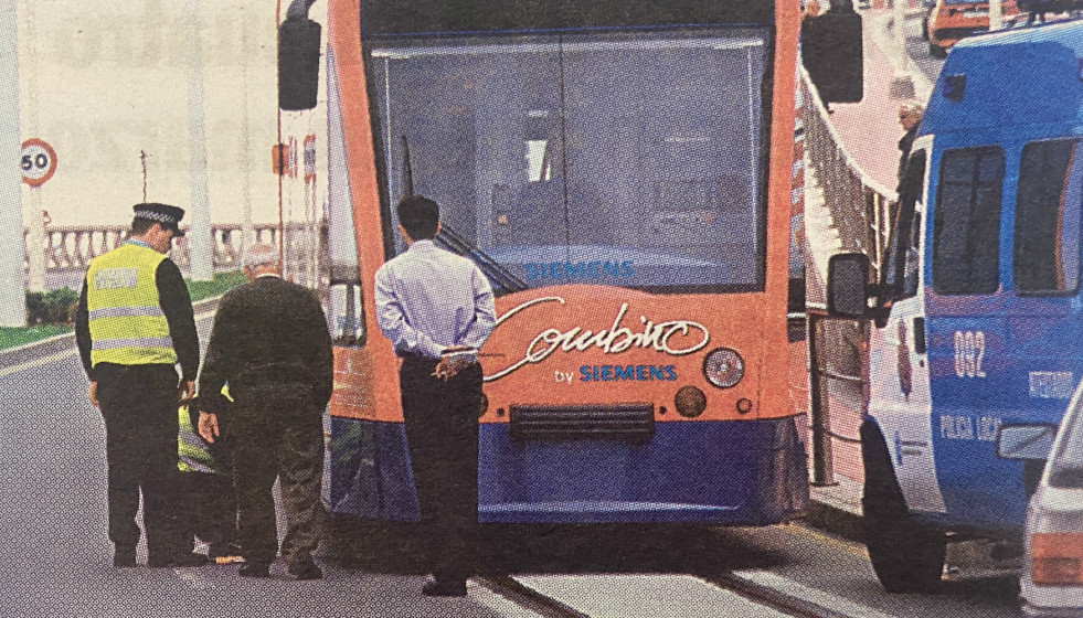 Primer accidente del tranvía moderno 1999