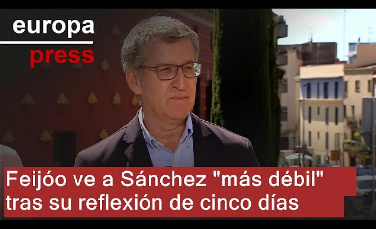 Feijóo ve a Pedro Sánchez 