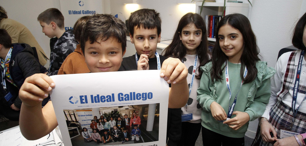 Los alumnos de 5ºC del Sagrada Familia, en El Ideal