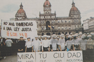 Protesta de estudiantes de arquitectura 1999