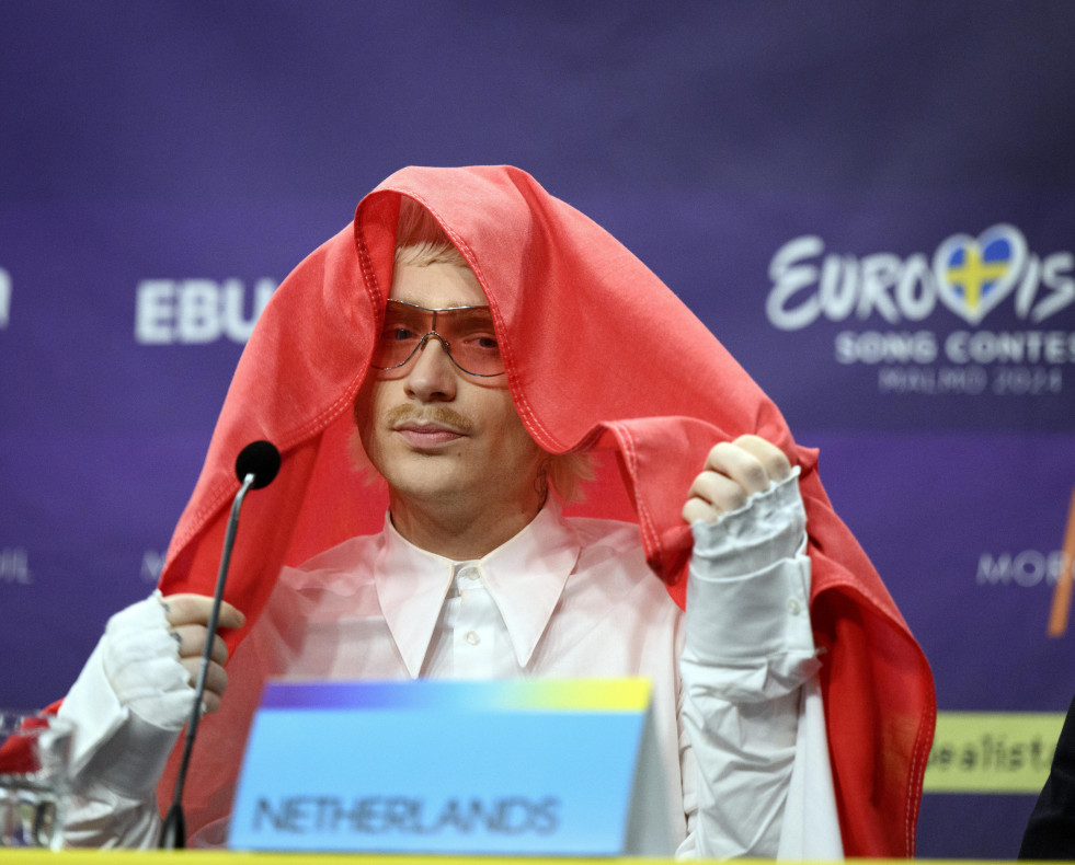 Malmo (Sweden), 11/05/2024.- (FILE) - Joost Klein representing the Netherlands with the song 'Europapa' during a press conference with the entries that advanced to the final after the second semi-fina