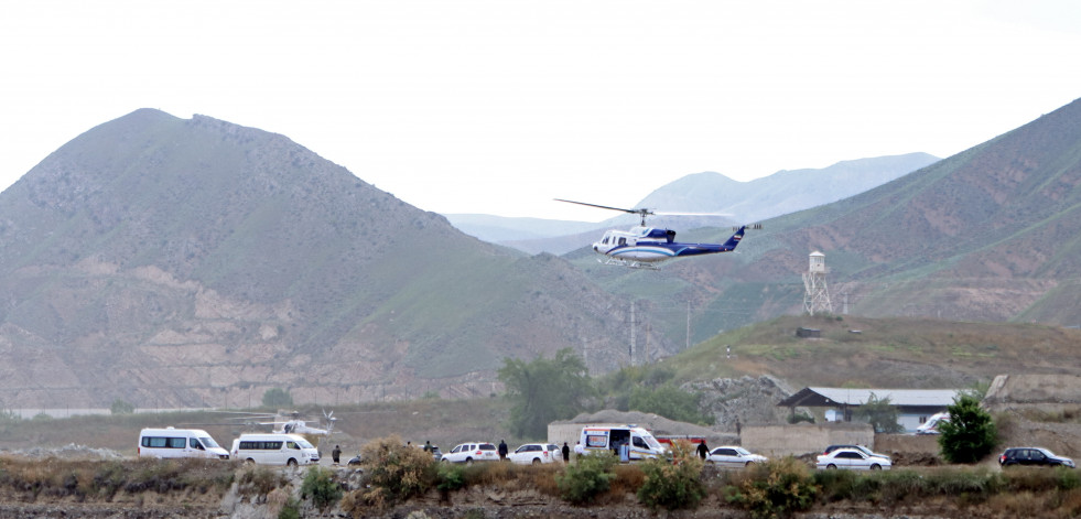 El Ejército iraní afirma que ha localizado el helicóptero en el que viajaba Raisí