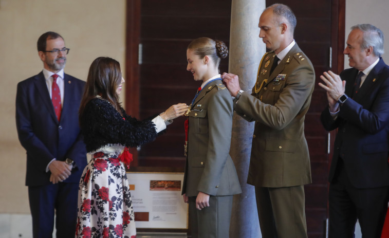 Las Cortes de Aragón entregan a la princesa Leonor su máxima distinción