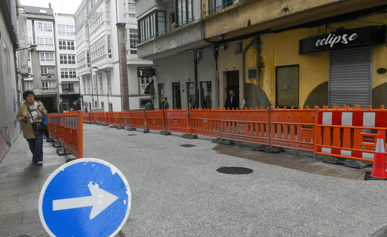 Finalizan las obras de la calle Sol de A Coruña