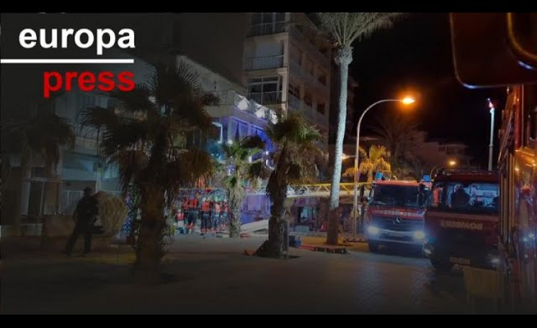 Cuatro fallecidos y varios heridos en el hundimiento de un restaurante en la Playa de Palma