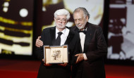 George Lucas recibe la Palma de Oro de Honor de Cannes de manos de su amigo Coppola