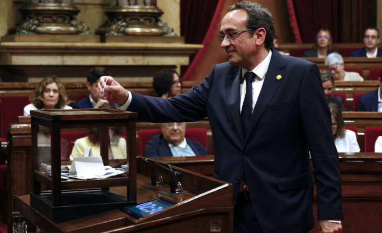 Josep Rull, elegido nuevo presidente del Parlament con el apoyo de Junts, ERC y CUP