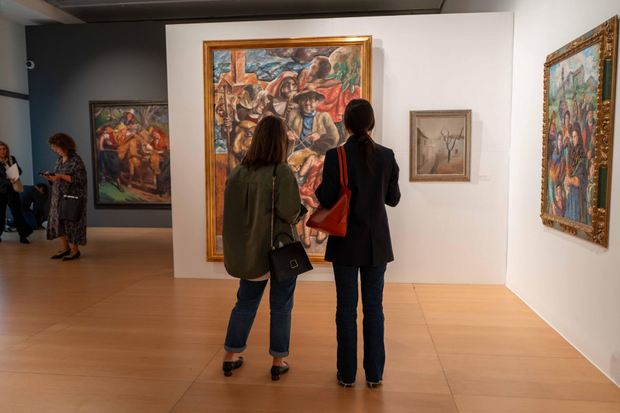 Afundación inaugura una muestra con 40 obras de arte de la colección del Parlamento gallego