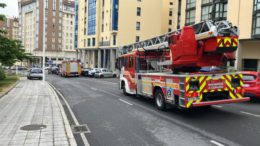 Un herido en un incendio en Eirís