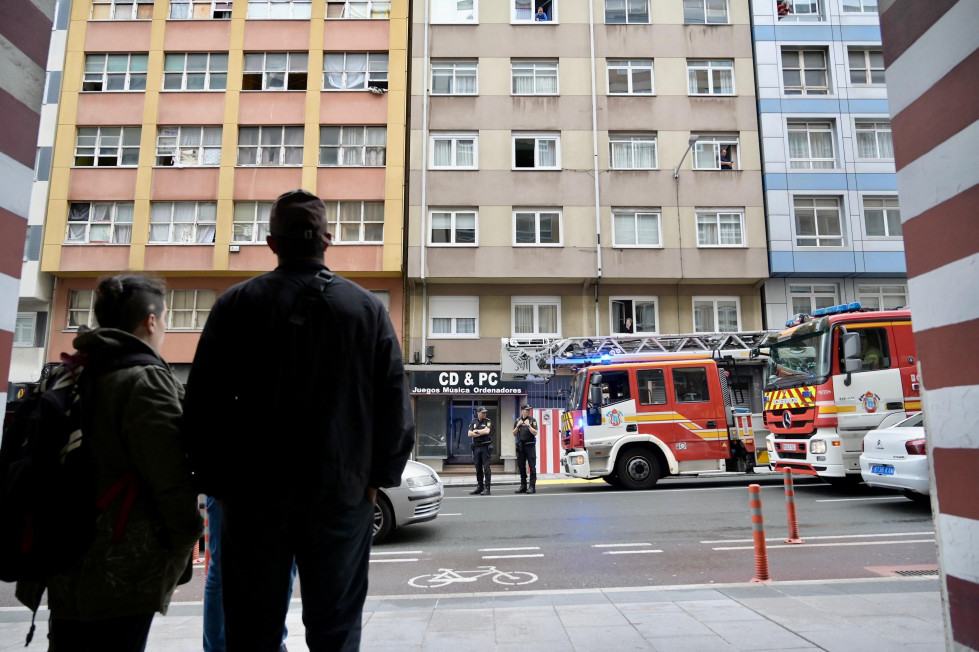 El incendio se ha originado en el  noveno piso del 120 de la ronda de Nelle (29)