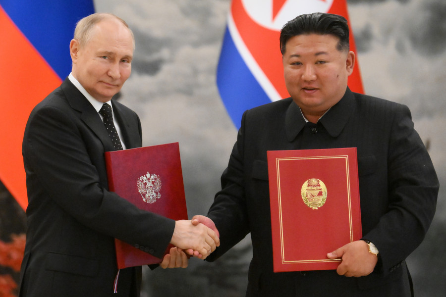 Kim y Putin oficializan su alianza anti-EE.UU. firmando un acuerdo de asistencia mutua