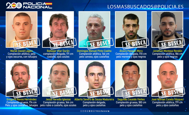 La Policía Nacional pide ayuda: estos son los diez fugitivos más buscados
