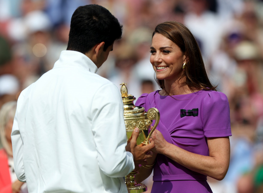 Kate Middleton sale de su retiro para entregarse al tenis de Alcaraz