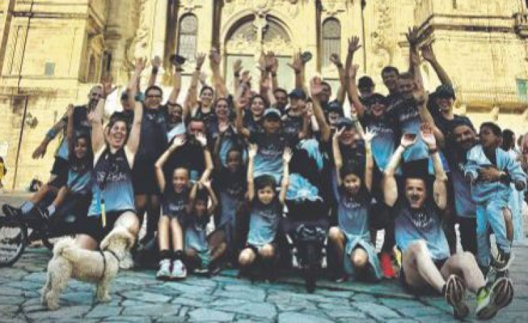 Empujando sonrisas logra recorrer el Camino Inglés con dos personas en silla de ruedas