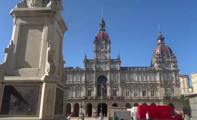 La feria medieval de A Coruña ya toma forma