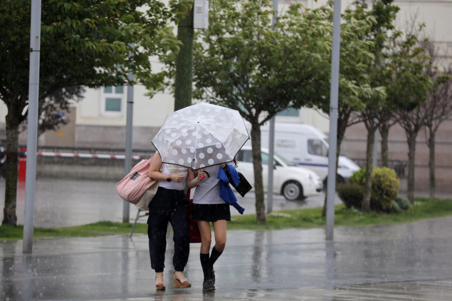Alerta amarilla en A Coruña por fuertes lluvias: ¿cuáles serán las peores horas?