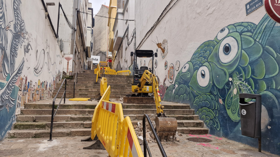 Comienzan las obras de las escaleras mecánicas de Adelaida Muro