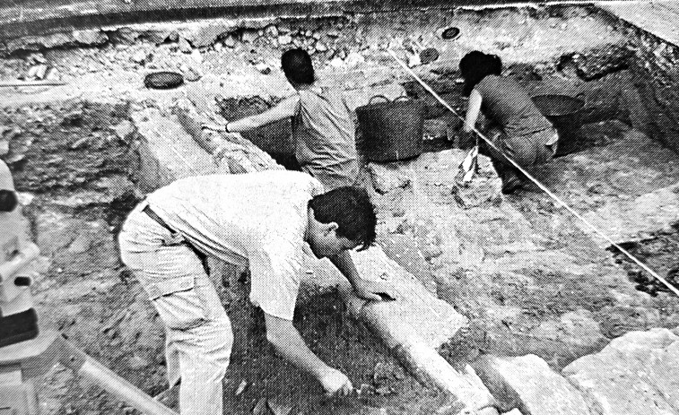 Hace 25 años | Nuevos restos de la villa romana en la excavación del Cantón Grande