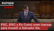 Illa logra ser investido president tras el insólito regreso y nueva fuga de Puigdemont