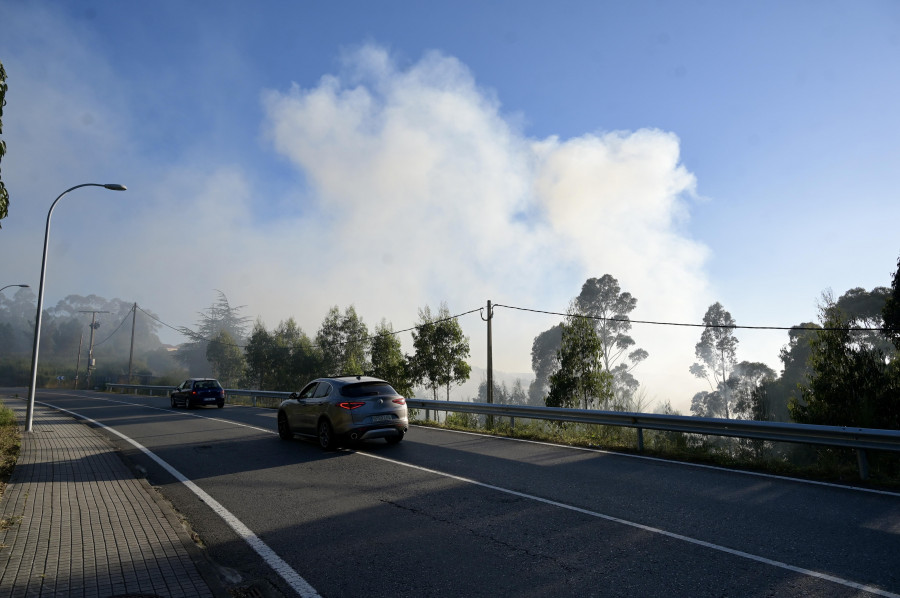 A Coruña registra un incendio forestal