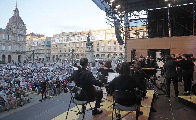 La “noche plácida” en A Coruña de la Orquesta de Cámara Galega