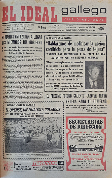 Portada 25 agosto 1974
