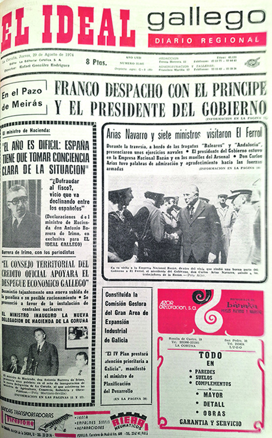 Portada 29 agosto 1974