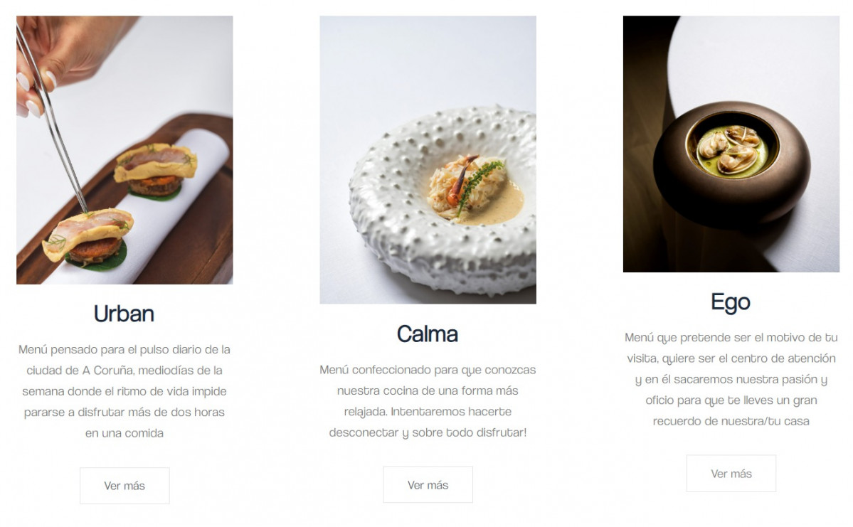 Tres menu00fas de degustaciu00f3n   