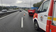Cuatro heridos en Culleredo tras chocar cuatro coches en la autopista