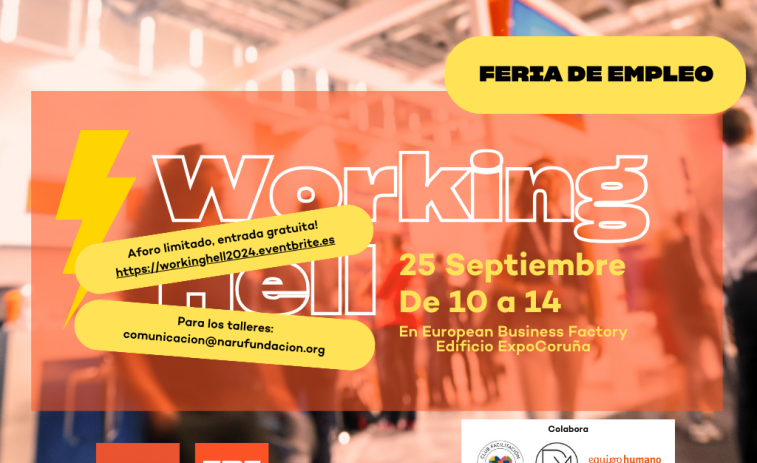 Más de 35 empresas buscan talento en la Working Hell, la feria de empleo de la fundación Naru