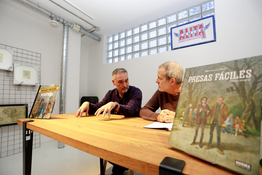 Miguelanxo Prado apadrina la nueva tienda de Alita Cómics en Panaderas