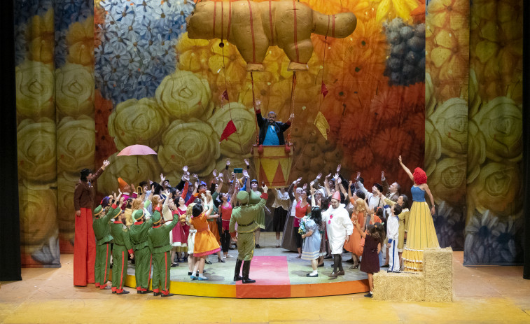 La temporada lírica convierte el teatro Colón en un cuadro de Botero con el L´elisir d´amore