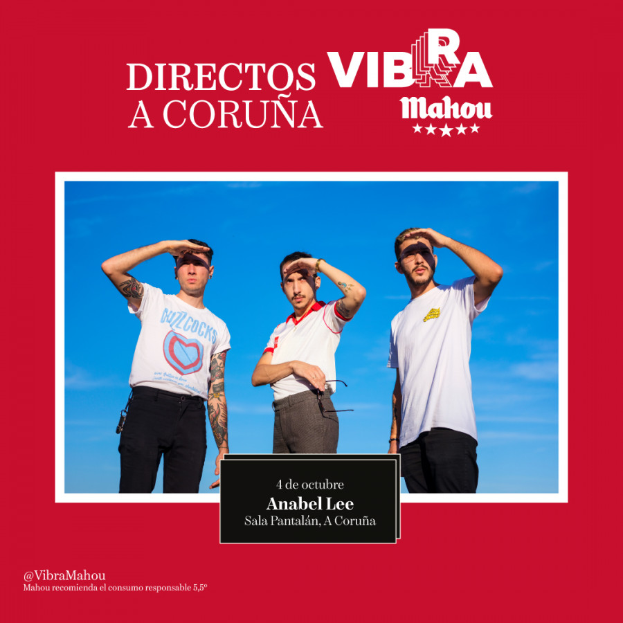 Anabel Lee llega a la sala Pantalán dentro de los Directos Vibra Mahou