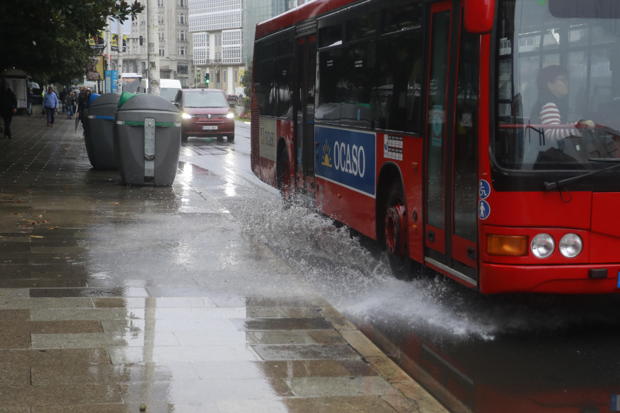 Llueve sobre mojado en A Coruña: casi 100 litros por metro cuadrado en lo que va de mes