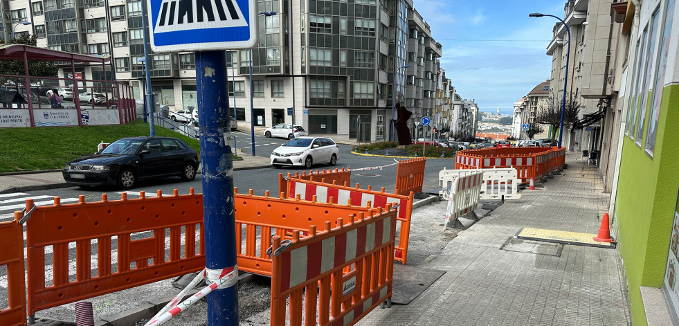 Culleredo inició las obras de renovación de la calle Suárez Ferrín, en A Corveira