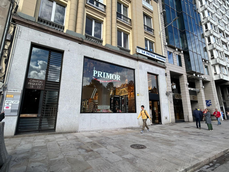 Así es la nueva fachada de Primor en A Coruña