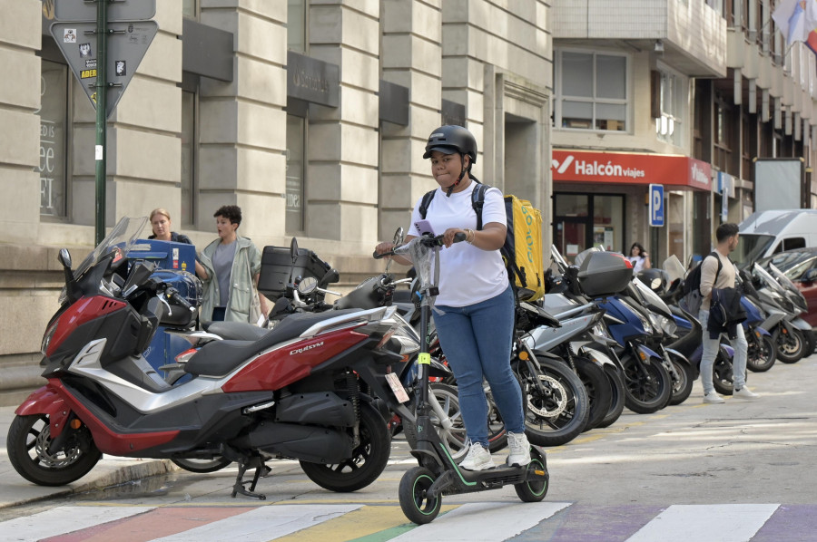 El Alvedro de la comida a domicilio en A Coruña: los riders ‘despegan’ desde Durán Loriga