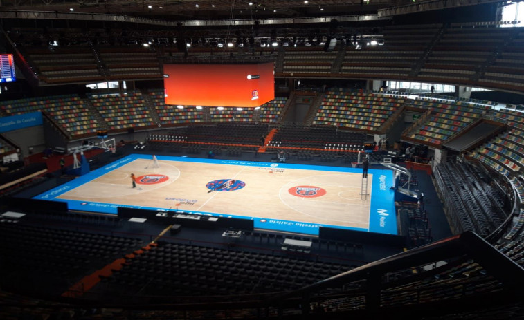 La metamorfosis de récord del Coliseum: de Manolo García a pista de baloncesto en menos de nueve horas