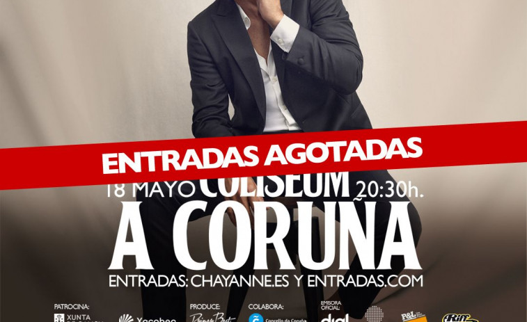 Chayanne arrasa en A Coruña, agotadas las entradas para su único concierto en Galicia