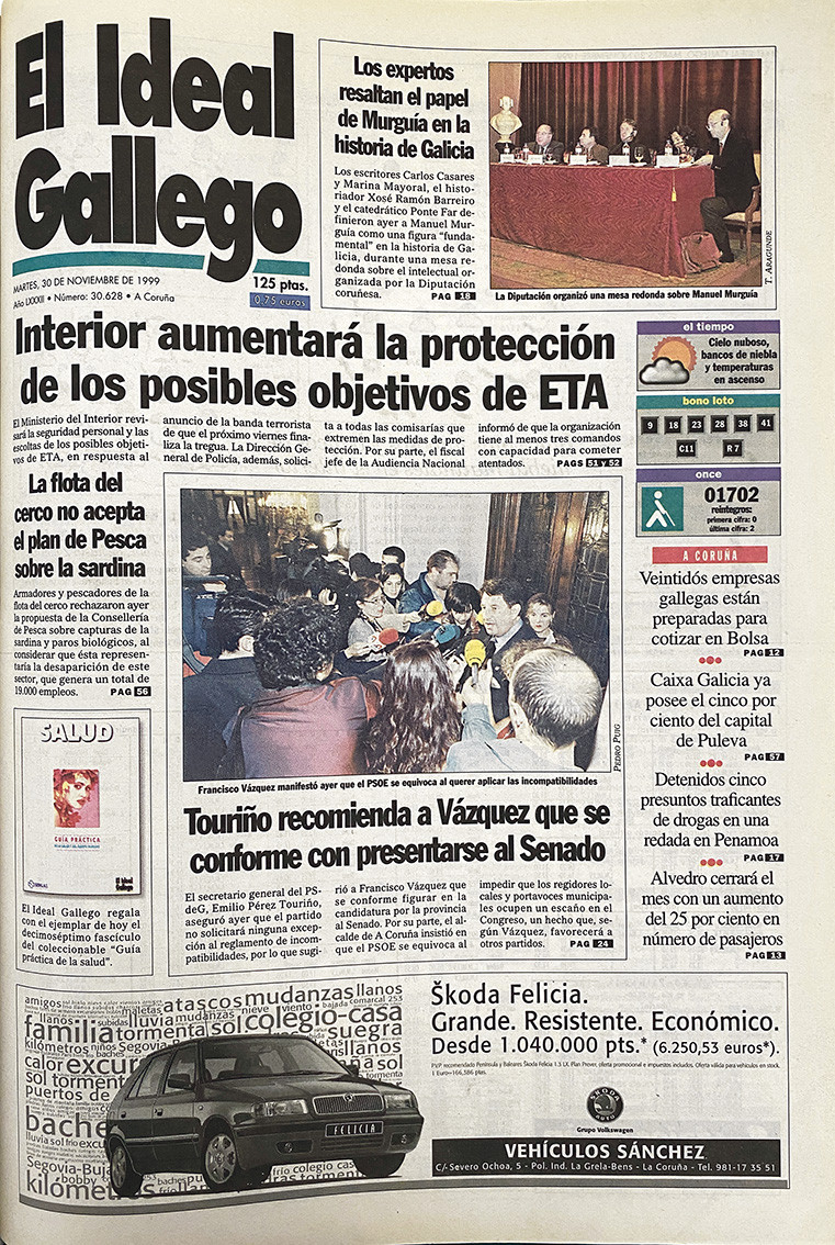 Portada 30 diciembre 1999