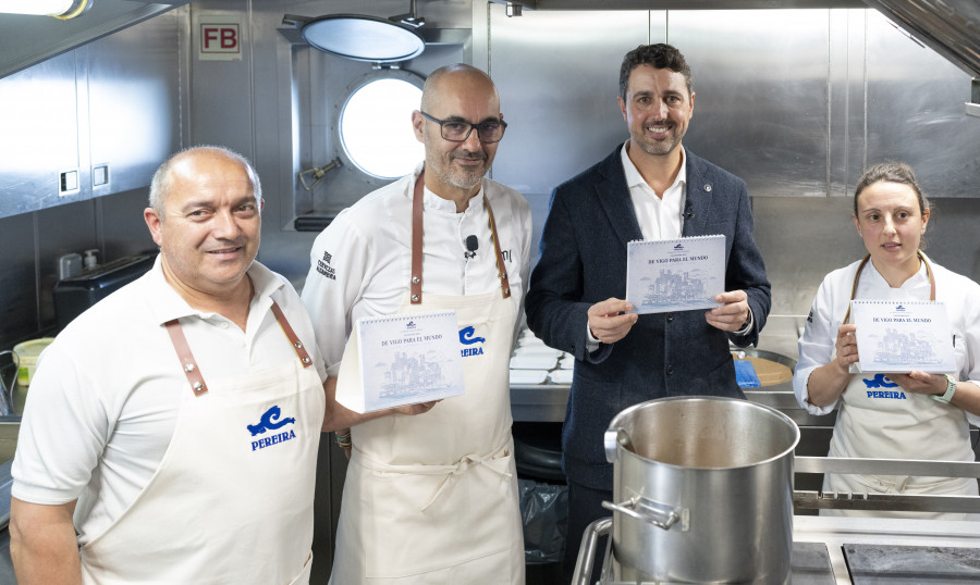Pereira Productos del Mar colabora con los chefs Rafa Centeno e Inés Abril en la 19ª edición de su recetario "Cocina de Abordo"