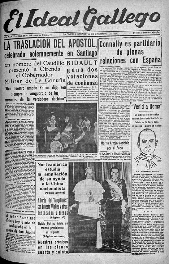 Portada 31 diciembre 1949
