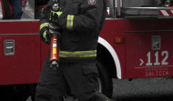 Un bombero herido en Ourense tras arder tres casas