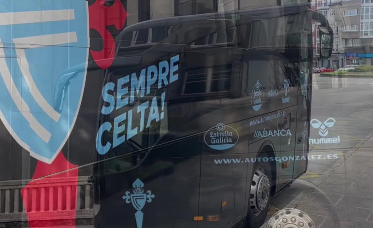 ¿Qué hace el autobús del Celta en pleno centro de A Coruña?